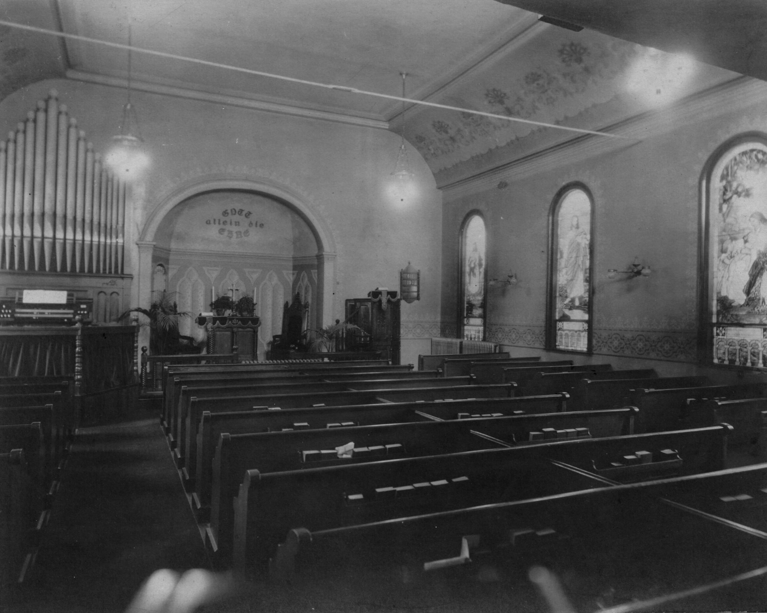 Interior of Lutheran Church on Johnston St.